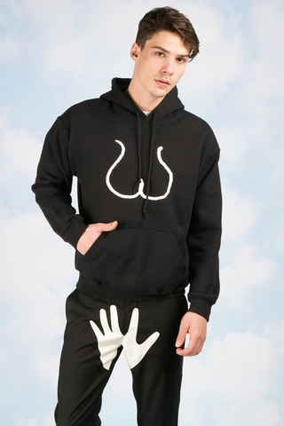 Illustration for article titled Buy the "Butt Hoodie" and other clothes Yoko Ono designed for John Lennon's "hot bod"